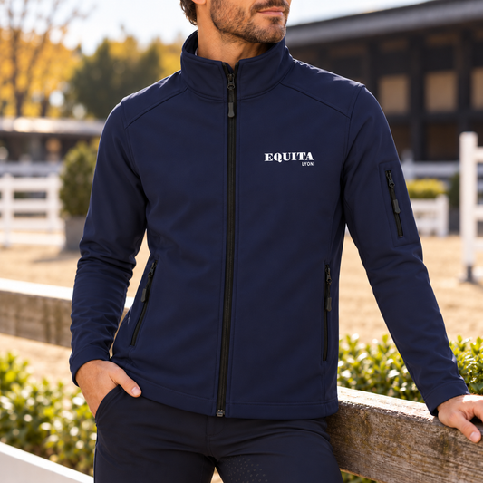 VESTE SOFTSHELL MANCHE LONGUE HOMME EQUITA